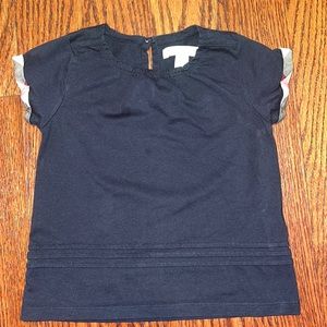 Burberry children navy top- size 2Y